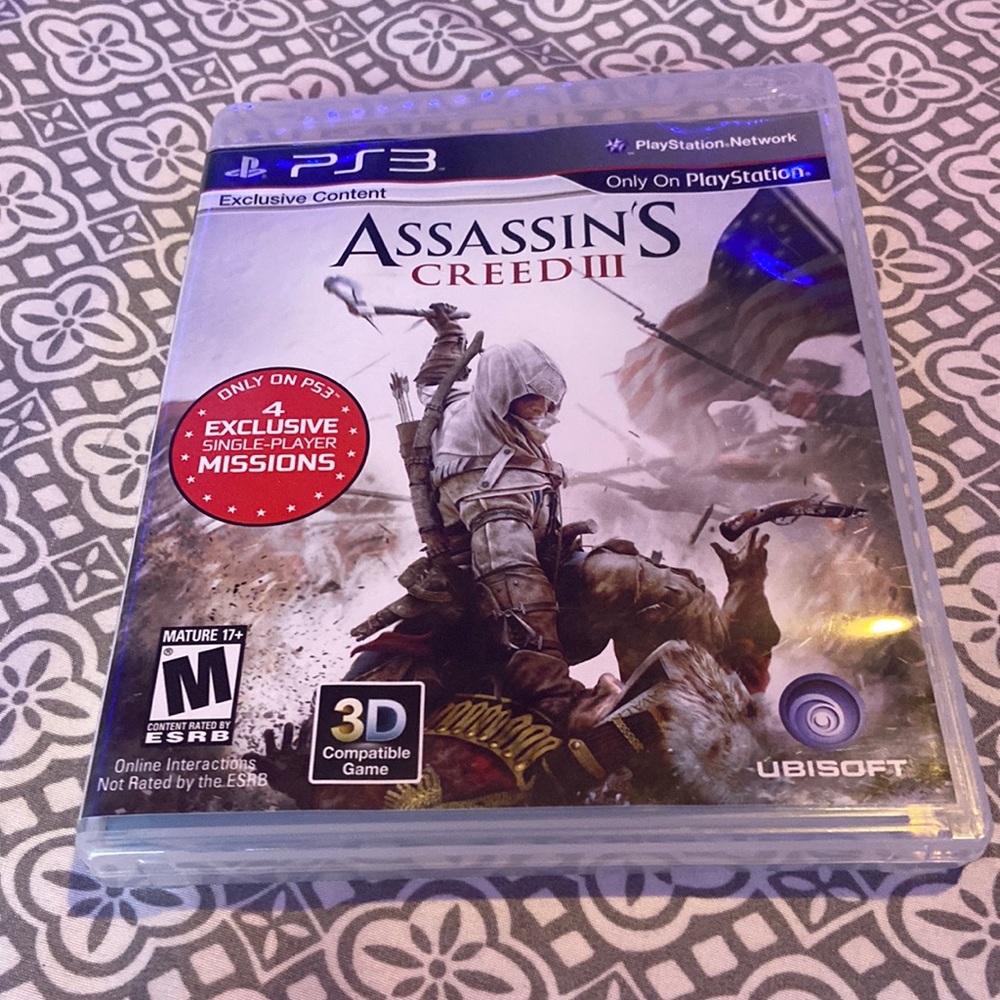 PS3 video game the game is called assassin’s creed111
